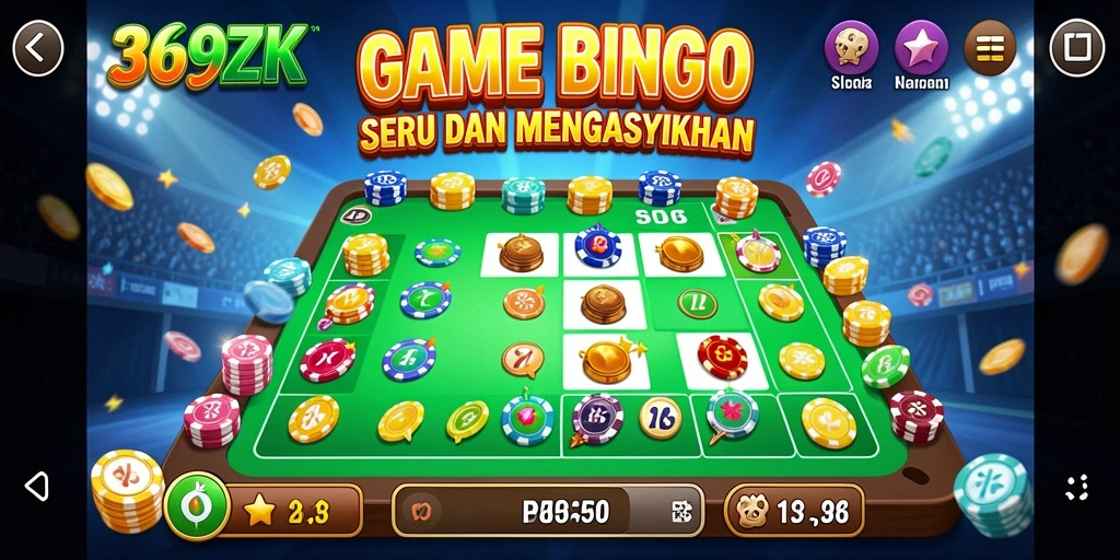 Tampilan screenshot gameplay Bingo dalam 369ZK yang menyenangkan.