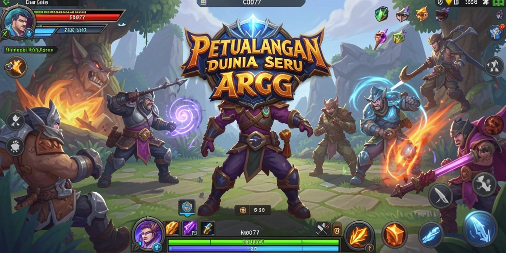 Screenshot C0077 menunjukkan aksi pertarungan seru dengan karakter yang memukau.