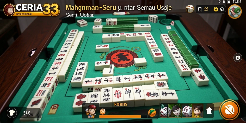 Tampilan menarik dan seru dari gameplay CERIA33 Mahjong