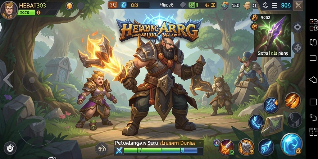 Screenshot menunjukkan gameplay seru HEBAT303 dalam aksi ARPG.