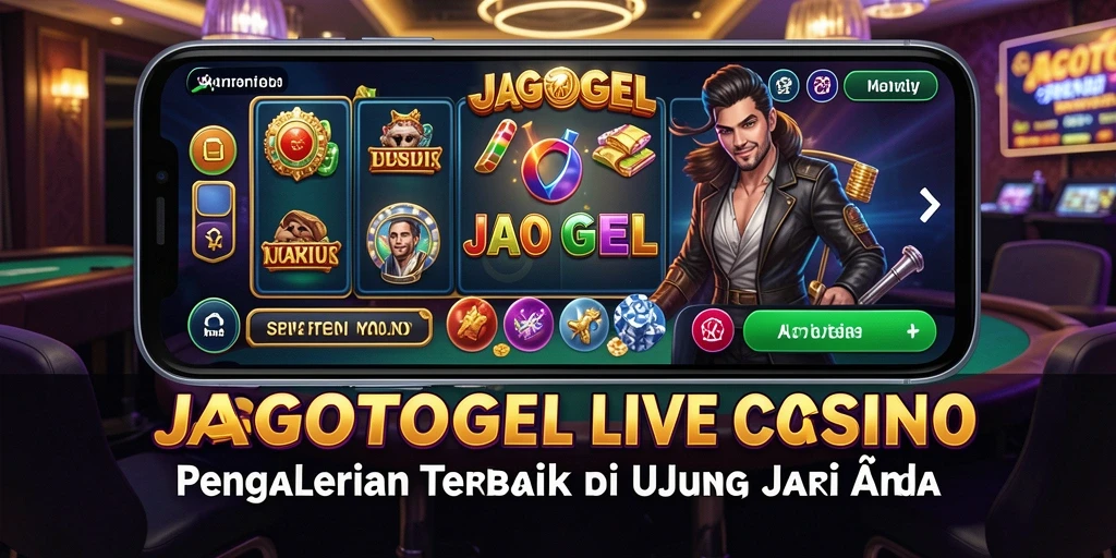 Tampilan gameplay JAGOTOGEL dengan dealer langsung dan interaksi pemain.