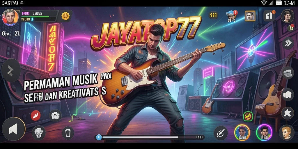 Tampilan gameplay di JAYATOP77 yang menampilkan interaksi musik.