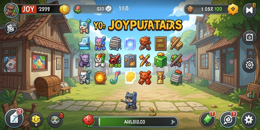 Tampilan gameplay JOYPUTAR yang menawan dan interaktif.