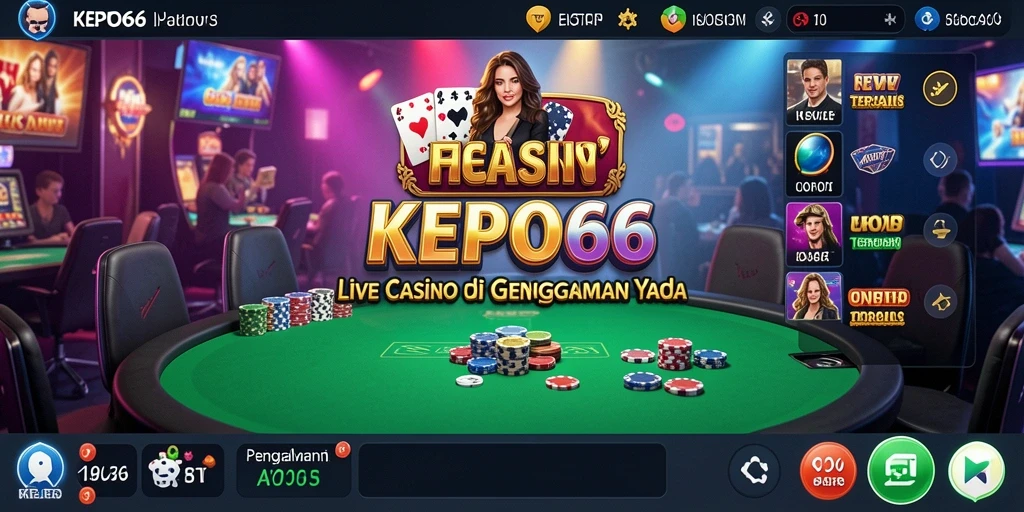 Screenshot gameplay Live Casino yang mendebarkan dan interaktif.