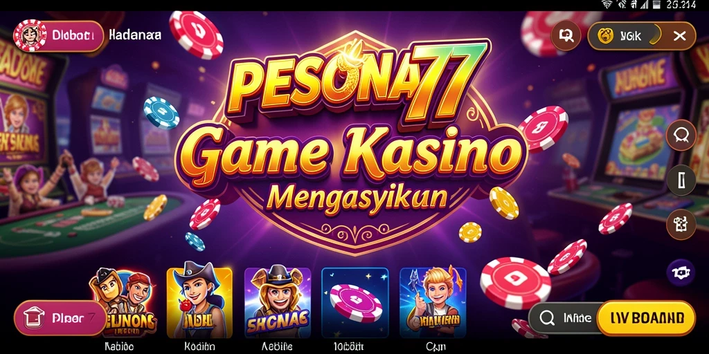 Menampilkan gameplay Kasino yang mendebarkan dan interaktif.