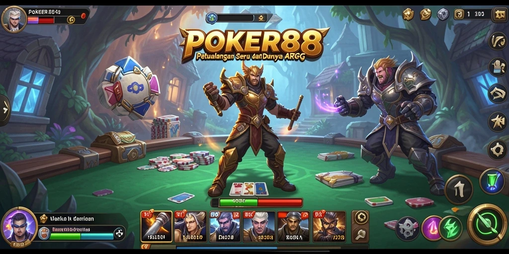 Tampilan gameplay ARPG yang seru dalam POKER88.