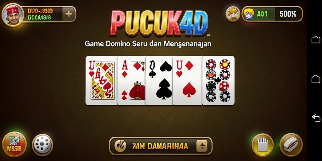 Tampilan gameplay PUCUK4D dengan desain menarik dan seru.