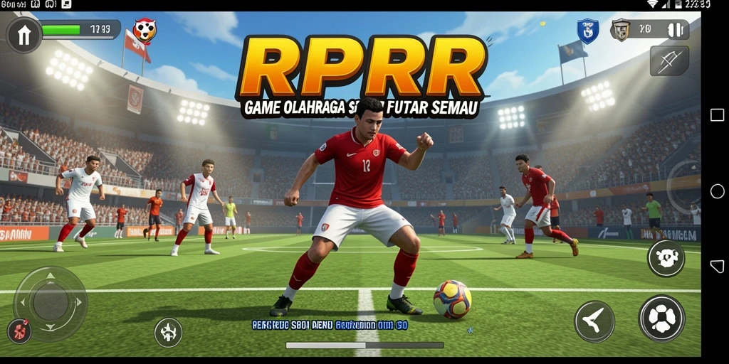 Tampilan permainan RPRR dengan aksi olahraganya yang mendebarkan.