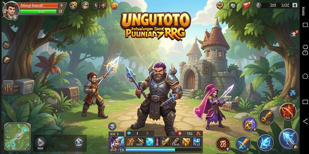 Screenshot gameplay <strong>UNGUTOTO</strong> menampilkan aksi pertarungan yang mendebarkan.