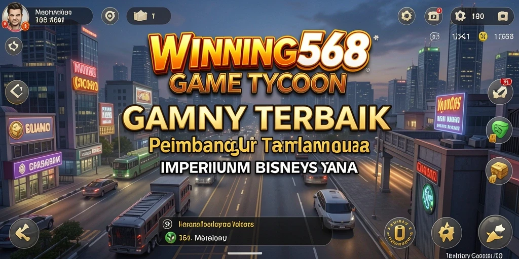 Tampilan screenshot gameplay WINNING568 yang menggambarkan strategi bisnis seru.